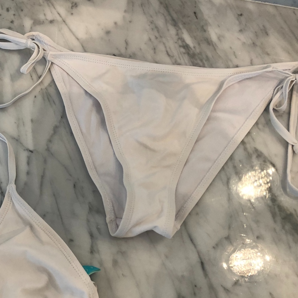 OVS white drawstring bikini - Picture 2 of 3